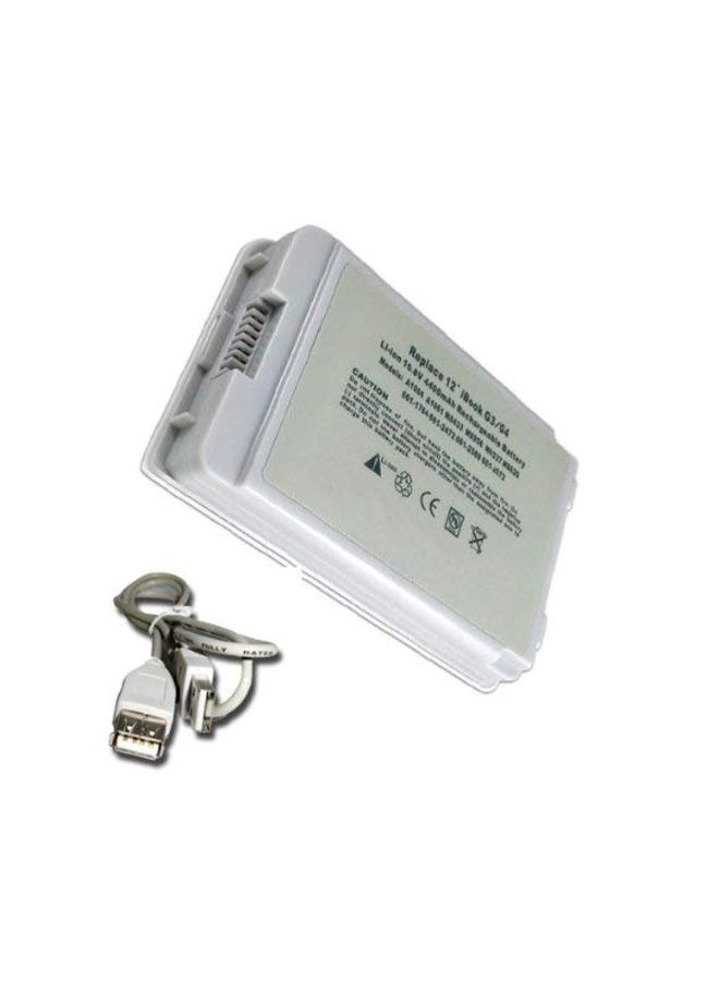 Elivebuyind 4400.0 mAh Replacement Laptop Battery For Apple MacBook M9018Y/A Grey - Image 3