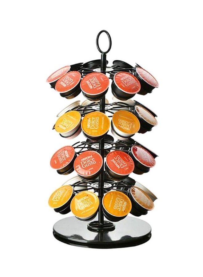 Pack Of 36 Rotary Coffee Capsule Holder Black 187x365mm
