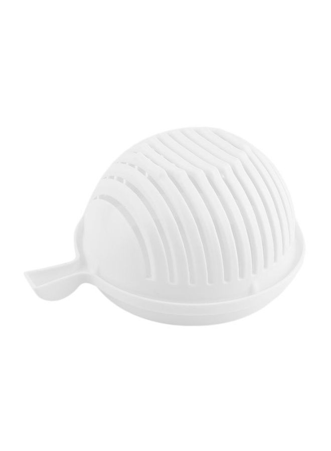 Generic Salad Cutter Bowl White 22.5x18x10cm  - Image 3