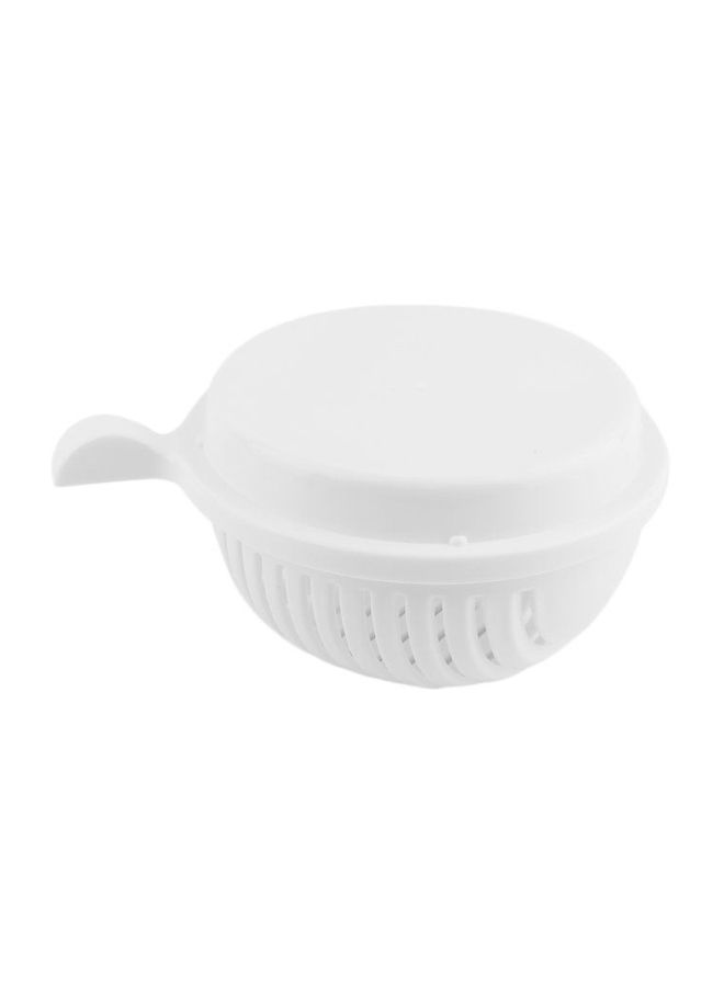 Generic Salad Cutter Bowl White 22.5x18x10cm  - Image 2
