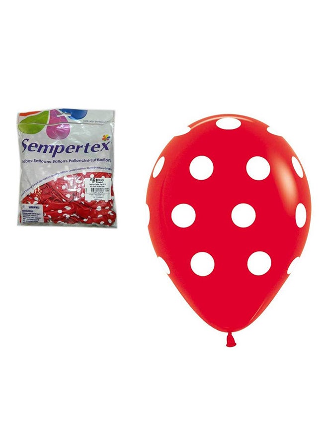 Sempertex 50-Piece Round Latex Balloon 12inch  - Image 2