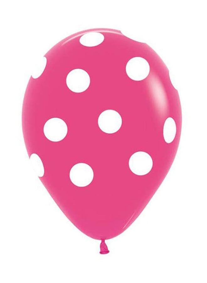 Sempertex 50-Piece All Over Polka Dots Round Latex Balloon Set  - Image 1