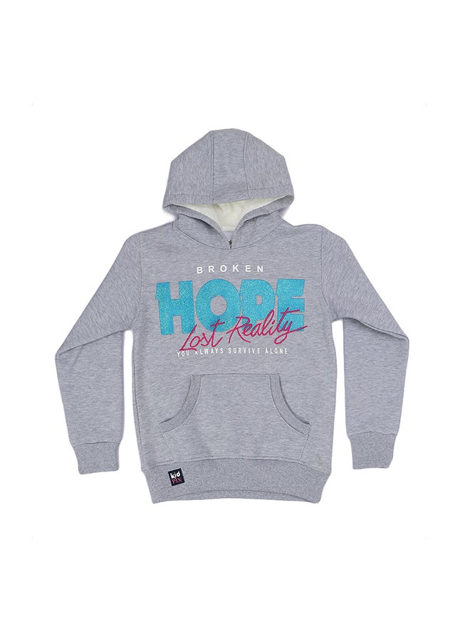 Kidpix Full Sleeves Sweatshirt Grey  - Image 1