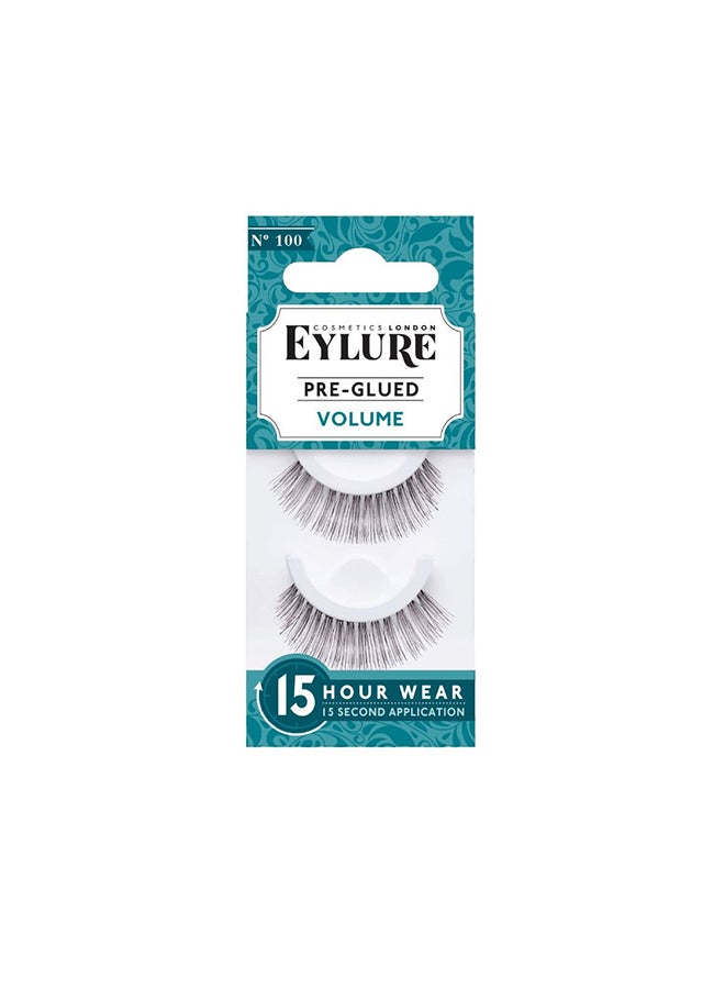 EYLURE Pre Glued Lashes - Volume 100 Black - Image 2