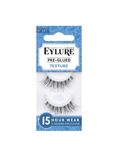 EYLURE Pre Glued Lashes - Fluttery Light 117 Black  - Image 2