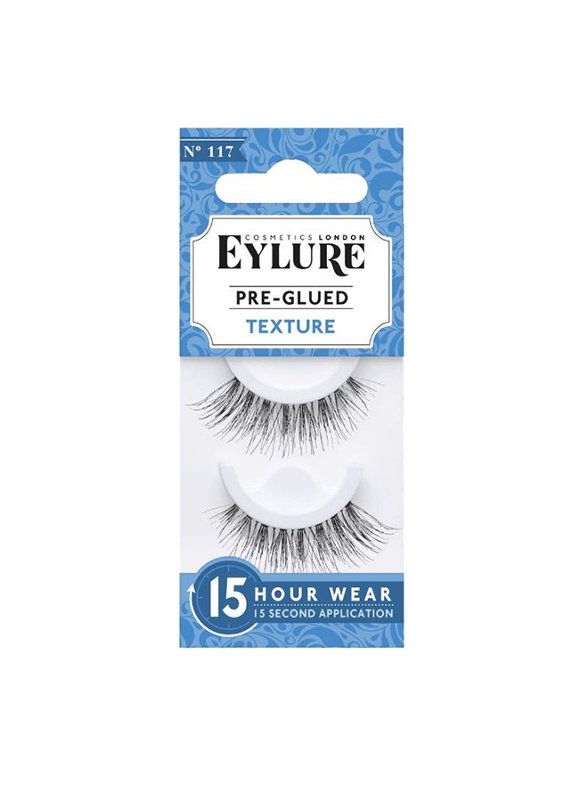 EYLURE Pre Glued Lashes - Fluttery Light 117 Black - Image 2