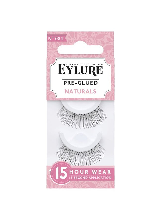 EYLURE Pre Glued Lashes - Naturals 031 Black - Image 1