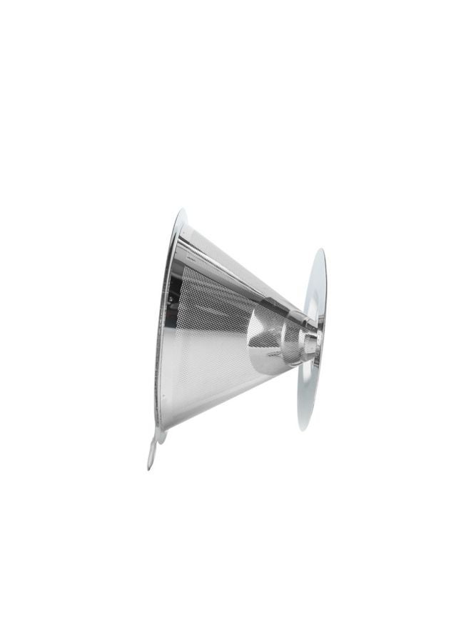 Stainless Steel Coffee Filter With Cup Stand Silver 13x7x10cm - Image 4