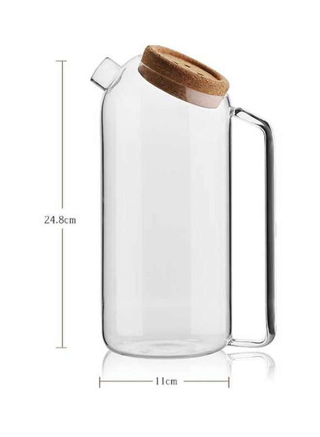 Water Jug Clear/Brown 24.8x11cm  - Image 2