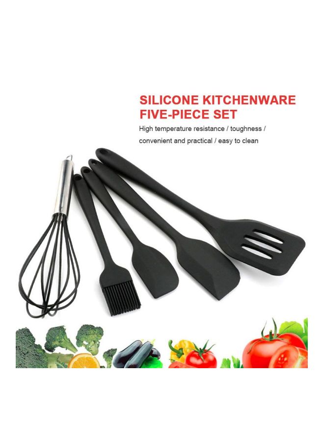 5-Piece Cooking Utensil Set Red - Image 3