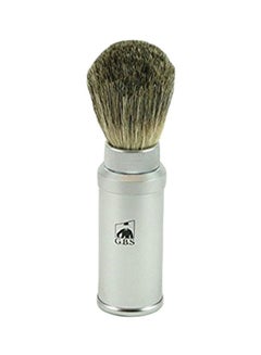 G.B.S 7-Piece Grooming Dopp Set Silver/Brown 
