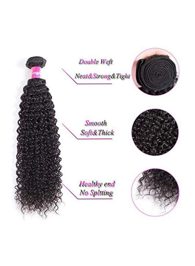 Pack Of 3 Malaysian Curly Hair Extension Black 18inch - v1573558723/N30609758A_3