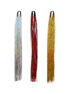 FOBU 600-Piece Strands Hair Tinsel Multicolour  - Image 1