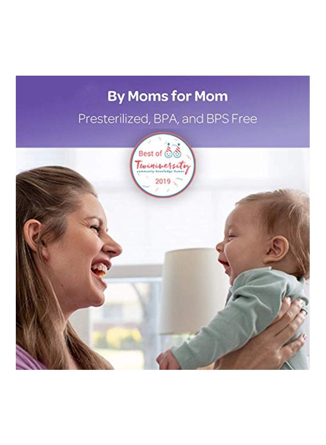 50-Piece Milk Storage Bag With Pump Adapters