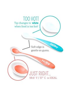 Nuby 4-Piece Hot Safe Feeding Spoons  - Image 5