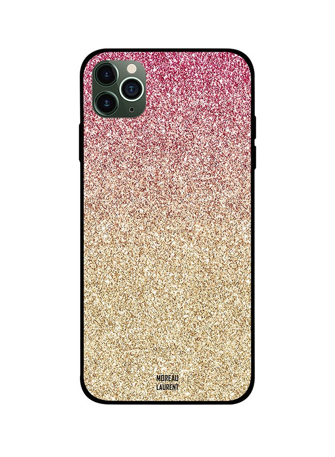 Moreau Laurent Apple iPhone 11 Pro Case Cover Yo Pop Pink / Golden Gliters Pattern 
