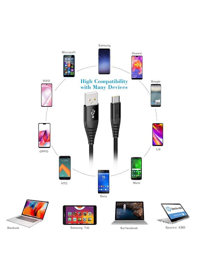 آيندز كابل بيانات بمنفذ USB 3.0 Type-C أسود - Image 3