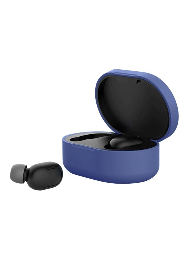 Protective Case Cover With Charging Dock For Xiaomi Redmi AirDots Dark Blue - Image 1