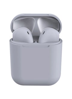 Generic Inpods 12 Bluetooth In-Ear Earphones With Mic And Charging Case Grey  - Image 1