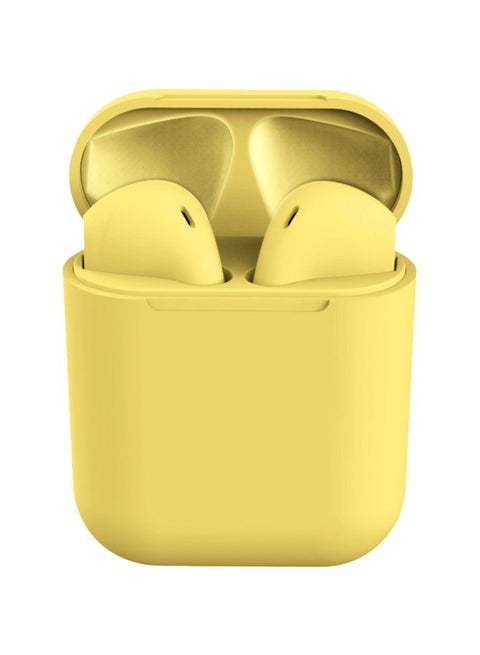 Inpods 12 Bluetooth In-Ear Earphones With Mic And Charging Case Yellow