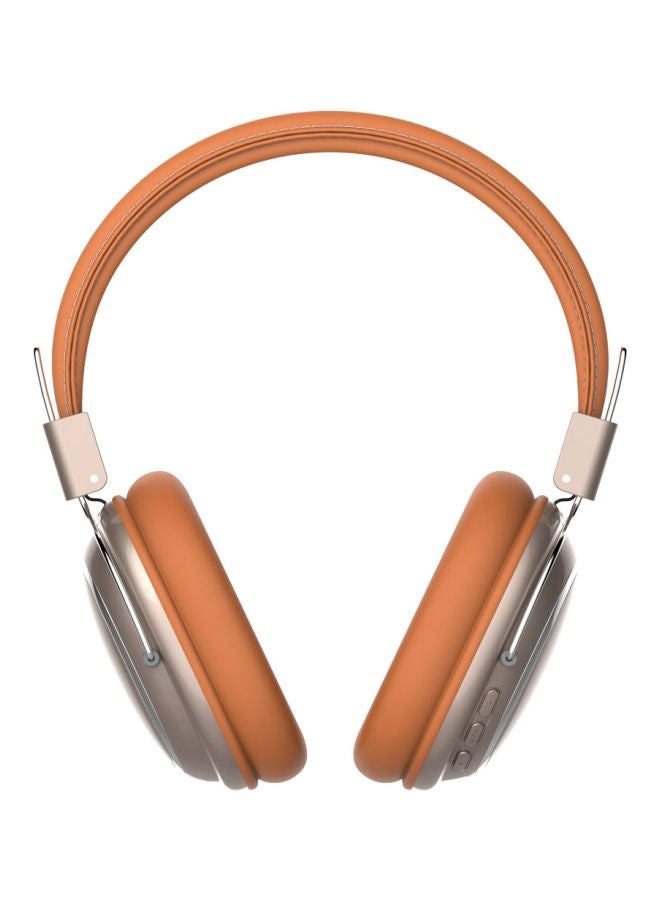 SD-1004 Stereo Wireless Over-Ear Headphones With Microphone Brown/Grey  - Image 1