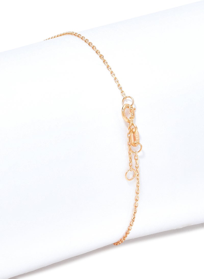 18 Karat Rose Gold Malachite And Pearl Two Stone Bracelet