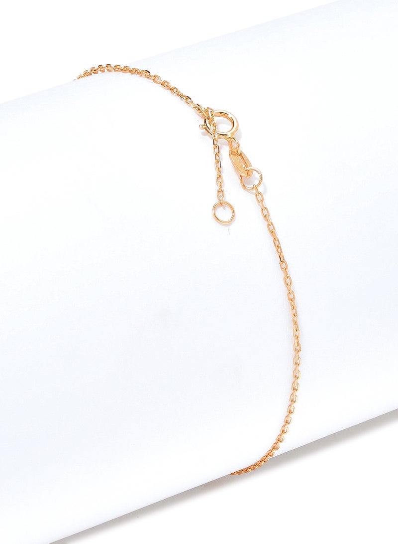 Capri Gold 18 Karat Rose Gold Green Amethyst Single Stone Bracelet  - Image 3
