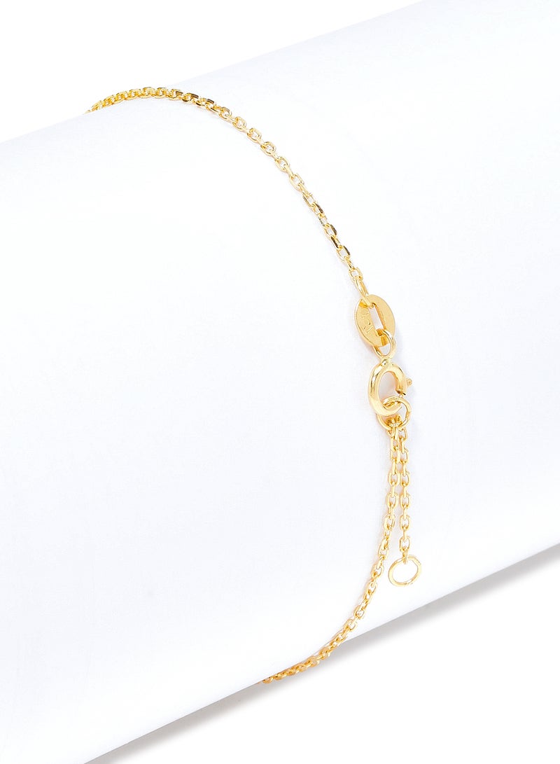 Capri Gold 18 Karat Gold Malachite And Pearl Two Stone Bracelet - Image 3
