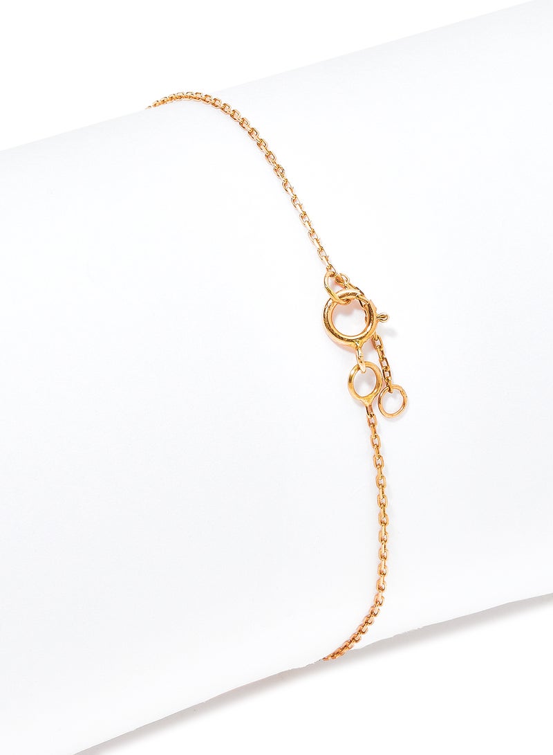 Capri Gold 18 Karat Rose Gold Amethyst Single Stone Bracelet  - Image 3