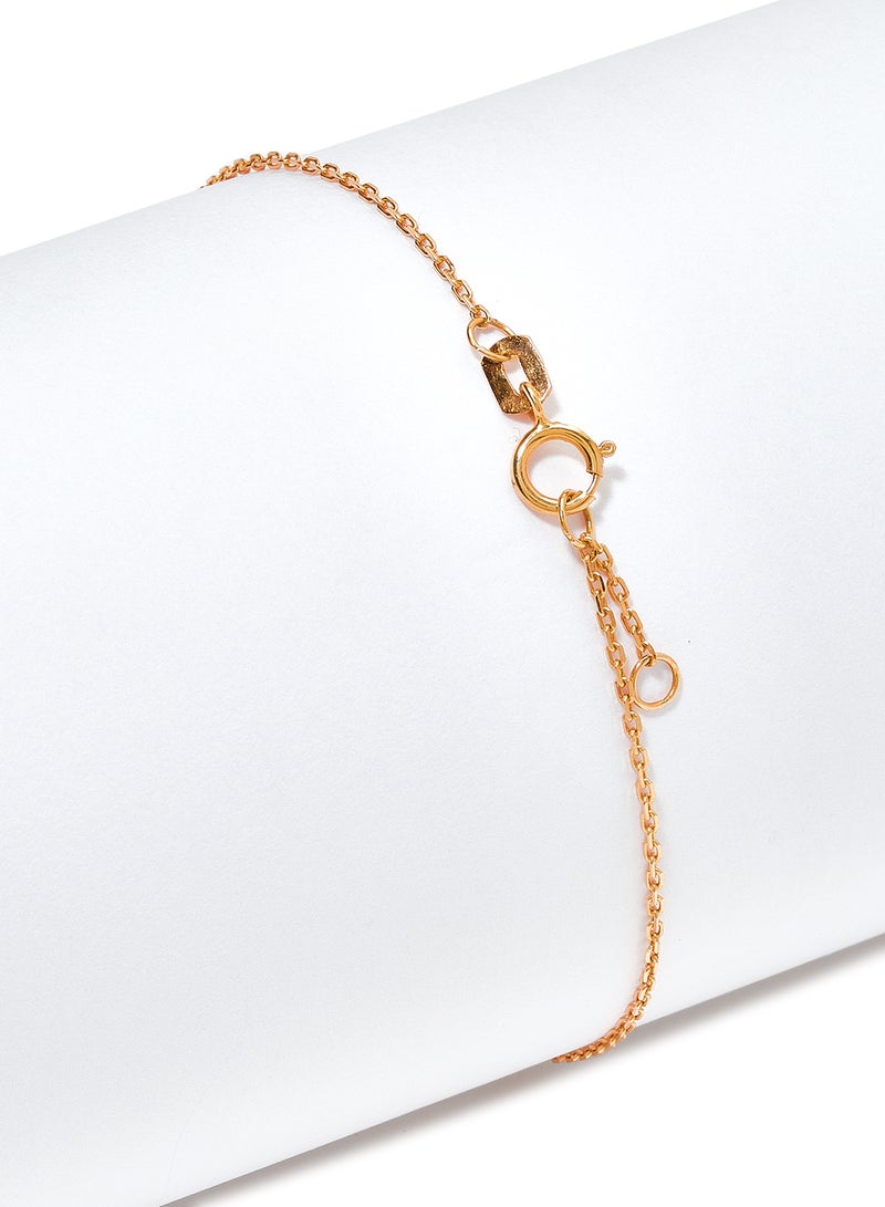 Capri Gold 18 Karat Rose Gold Black Onyx And Pearl Two Stone Bracelet  - Image 3