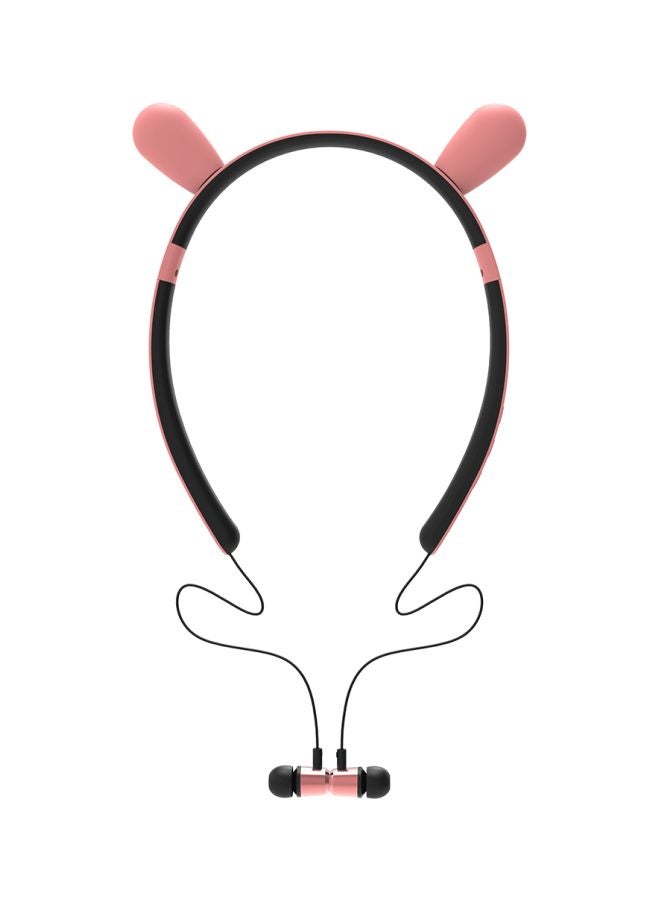 ZW-29 Bluetooth In-Ear Headset With Mic Pink/Black  - Image 1