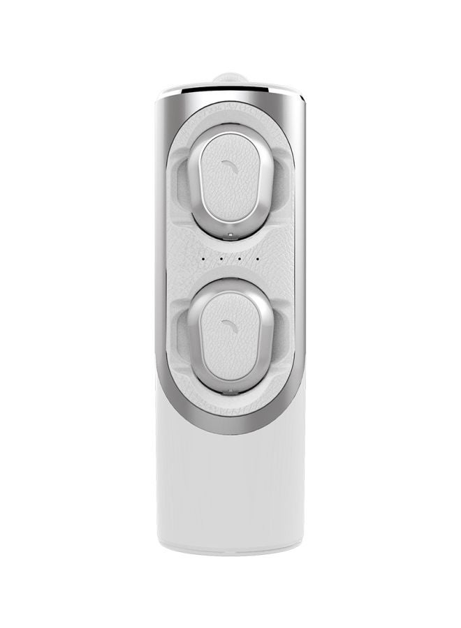 Fineblue - XS Bluetooth In-Ear Earphones With Mic White/Silver - Image 1