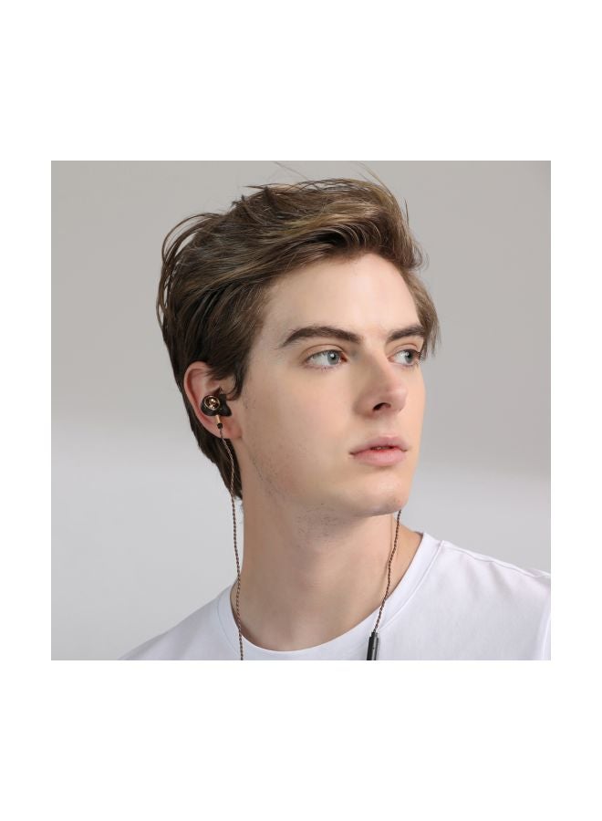 QKZ Wired In-Ear Headphones With Mic Black/Silver  - Image 5