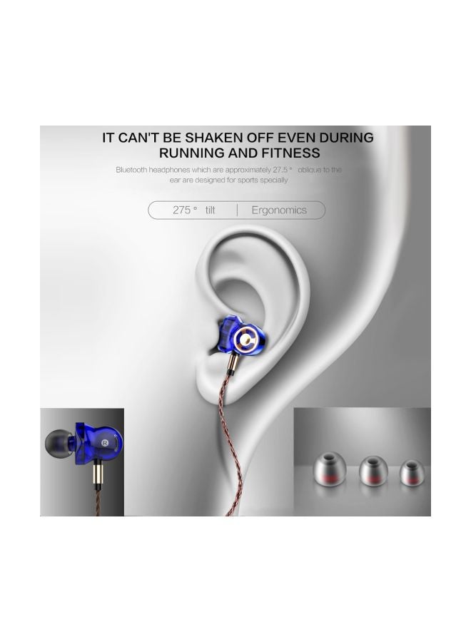 QKZ Wired In-Ear Headphones With Mic Red/Black  - Image 5