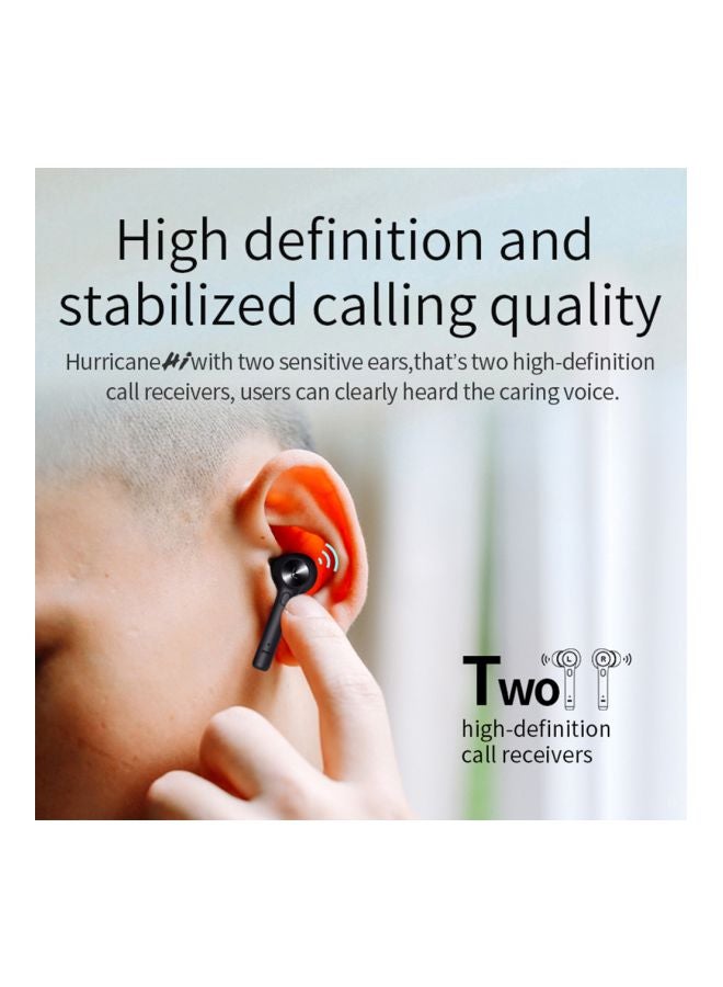 بلوديو سماعة أذن داخلية بلوتوث مع مايكروفون وصندوق للشحن أسود - Image 4