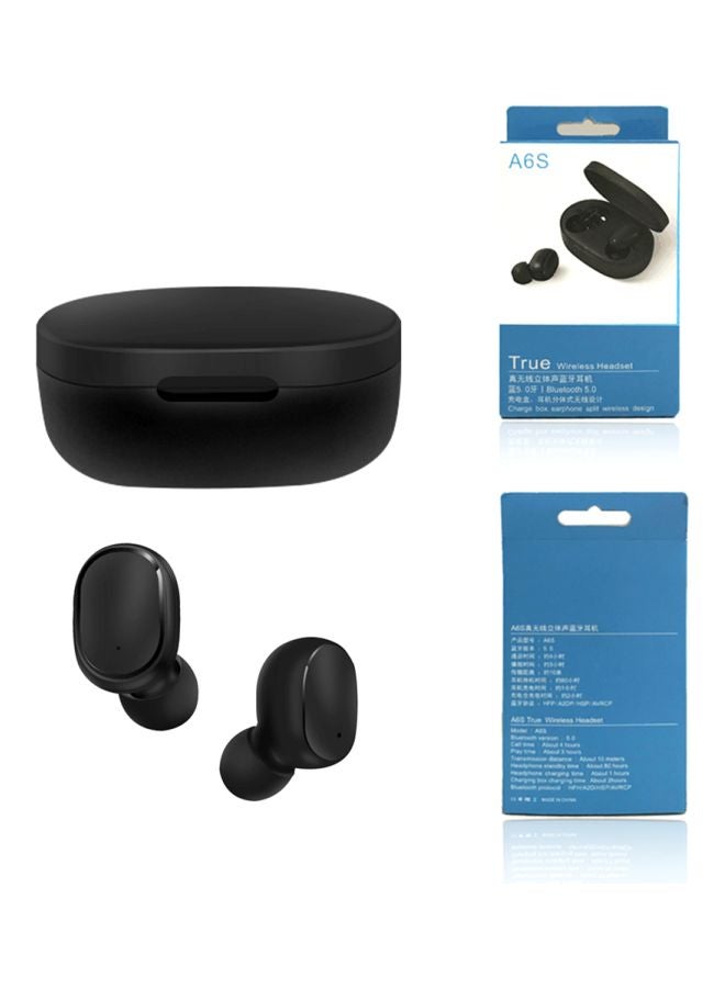 Wireless In-Ear Headphones With Mic And Charging Box Black - Image 2