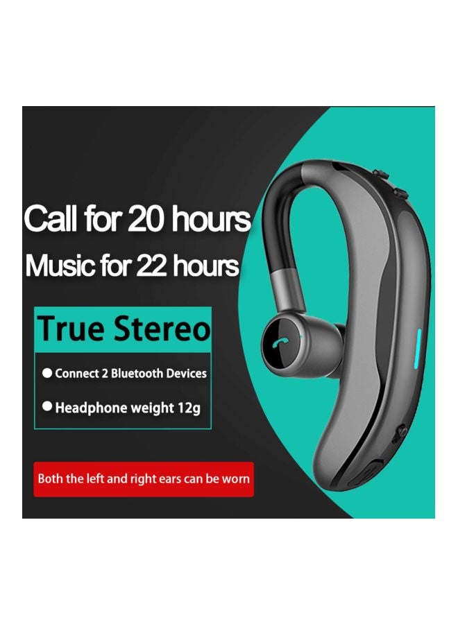 سماعات أذن داخلية تدعم تقنية البلوتوث مع ميكروفون رمادي/أسود - Image 2