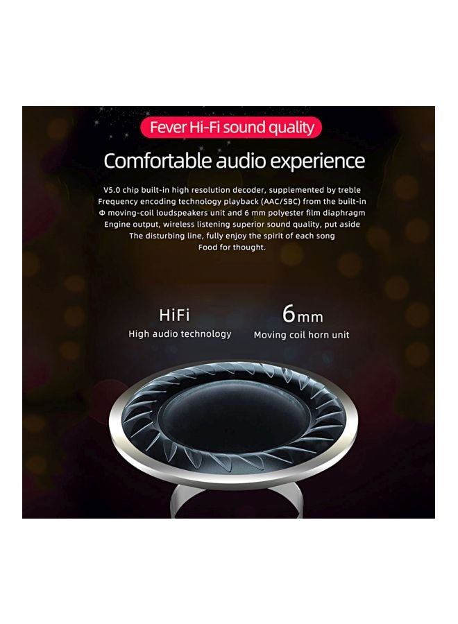 Wireless In-Ear Headphones With Mic And Charging Box Black - Image 4