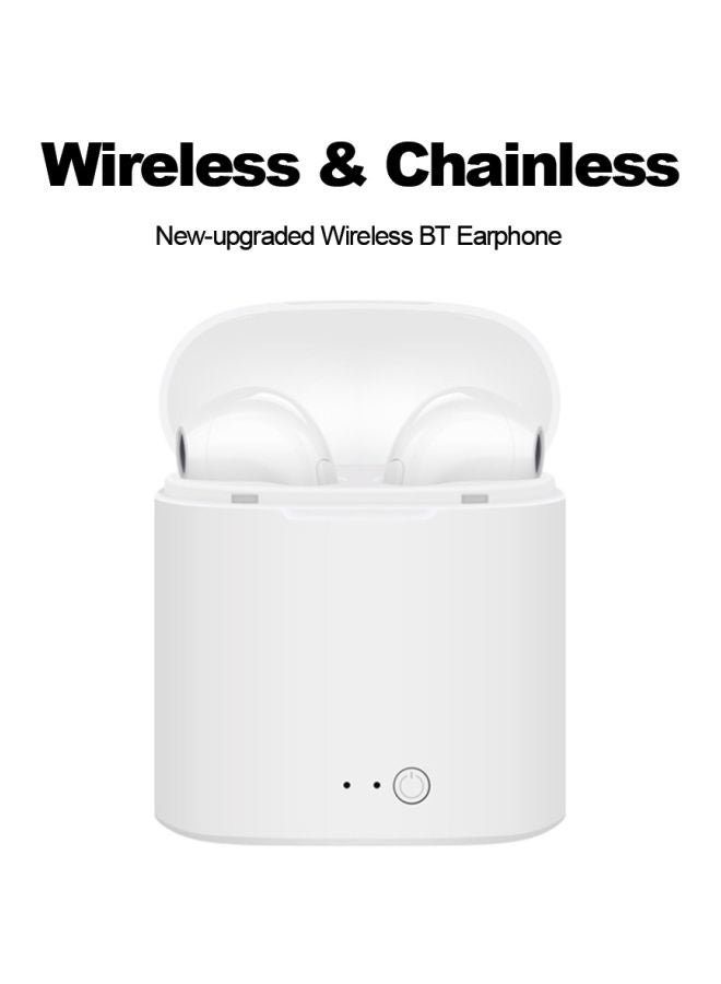 Generic - i7S Bluetooth In-Ear Earphones With Charging Box White - Image 1