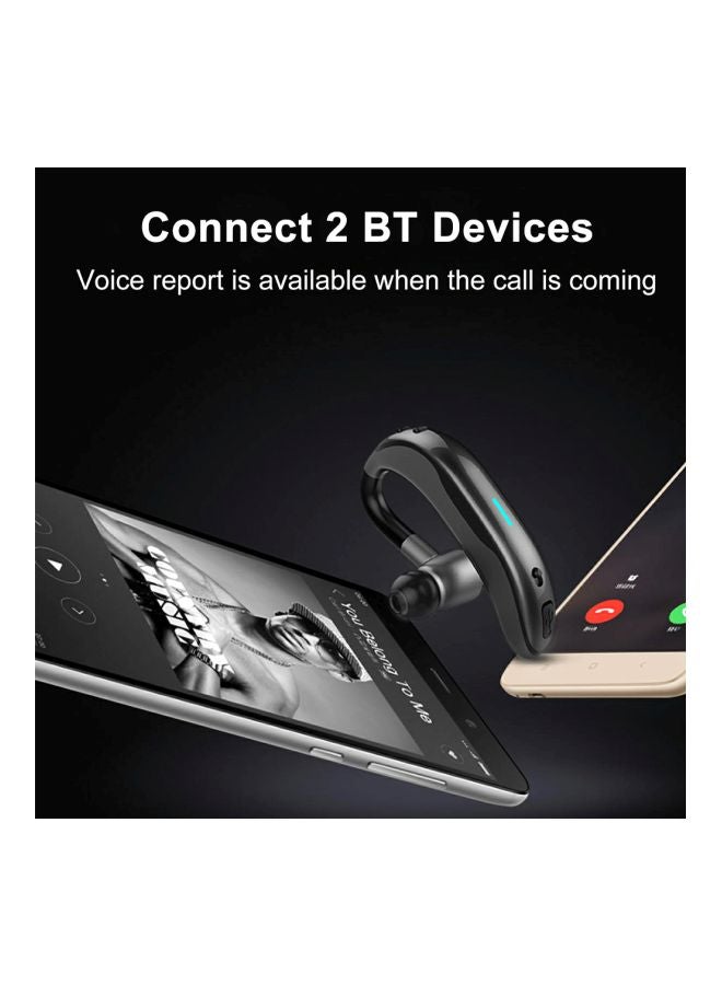 سماعات أذن داخلية تدعم تقنية البلوتوث مع ميكروفون رمادي/أسود - Image 4