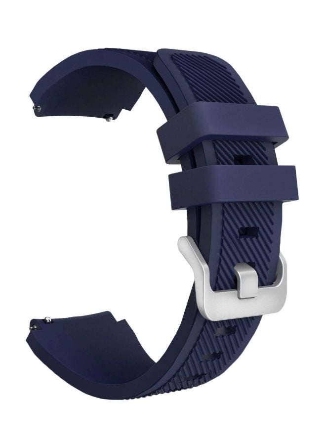 Replacement Band For Samsung Gear S3 Classic/Gear S3 Frontier/Gear S3 Frontier Blue/Silver - Image 1