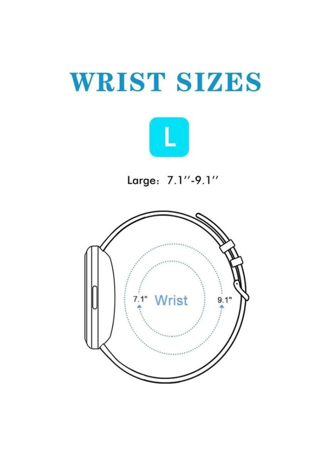 Remson Replacement Fabric Smartwatch Band For Fitbit Versa 2 Red - Image 4