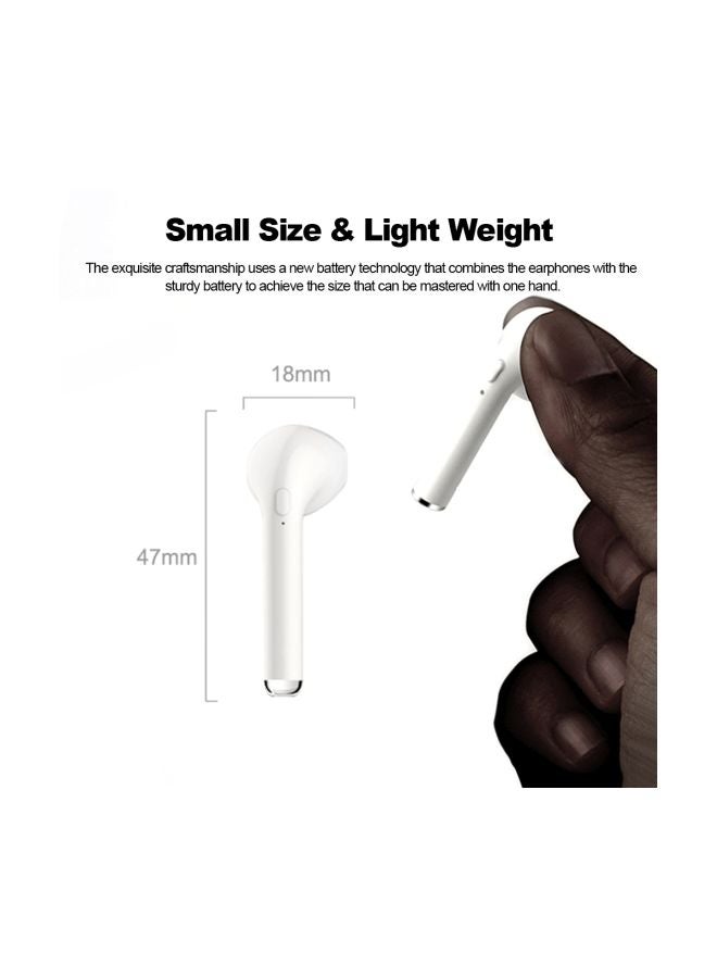 Generic - i7S Plus Wireless In Ear Headphones White - Image 1