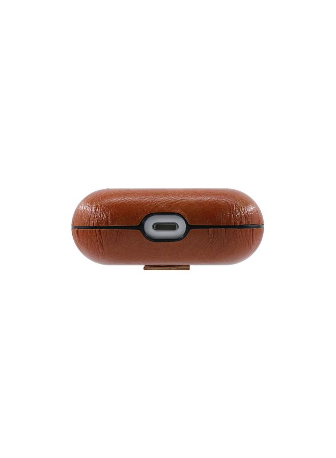 TOEON - Leather Case Cove For Apple AirPods Pro Red - Image 1