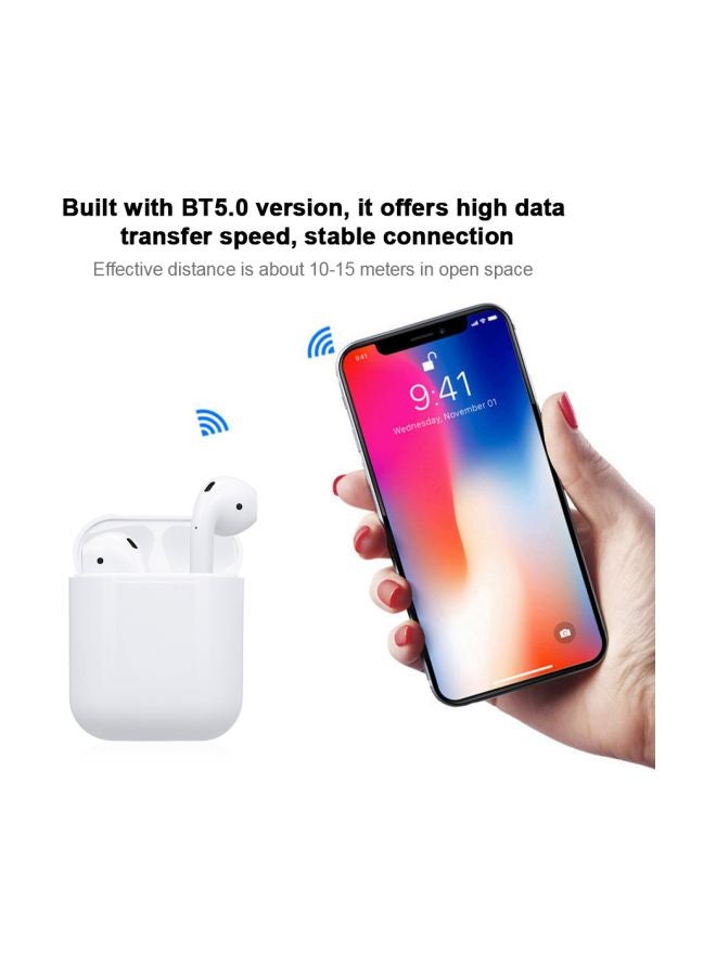 Generic Bluetooth In-Ear Earphones With Mic White  - Image 5