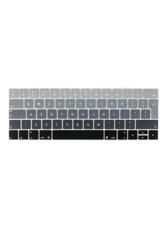 Ozone - Keyboard Skin For Apple MacBook Pro A1706/A1707 With Touch Bar Grey/Black - Image 1
