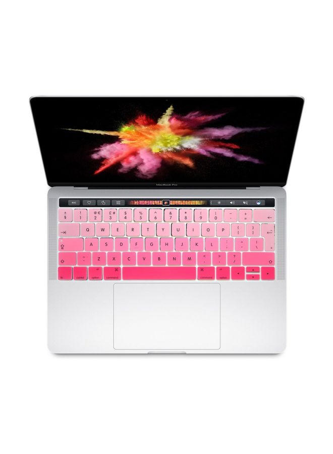 Ozone Keyboard Skin With Touch Bar For Apple MacBook Pro A1706/A1707 Pink - Image 3