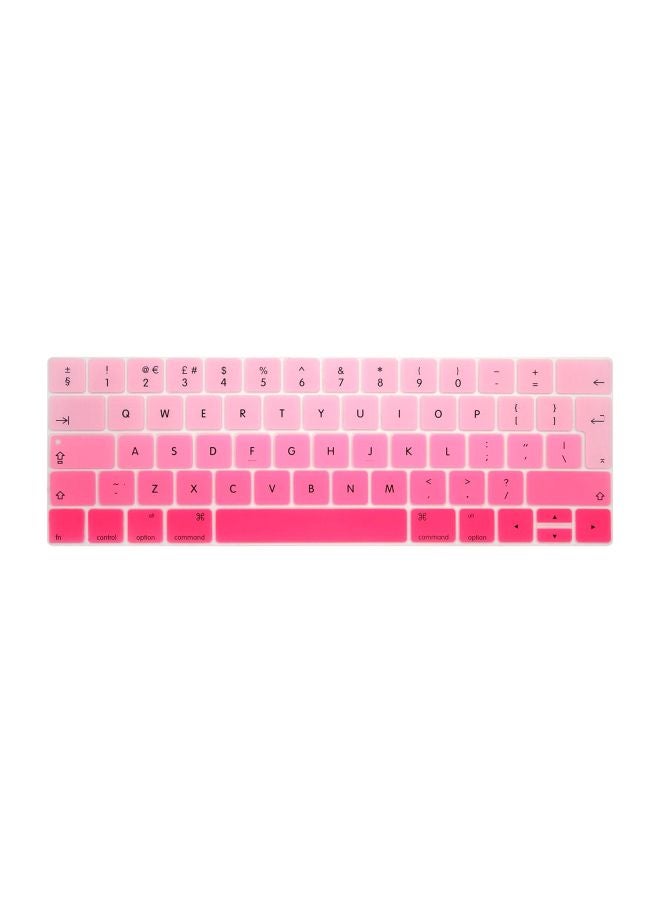 Ozone Keyboard Skin With Touch Bar For Apple MacBook Pro A1706/A1707 Pink - Image 1