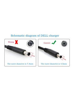 DELL AC Power Adapter For Dell Inspiron Black  - Image 2