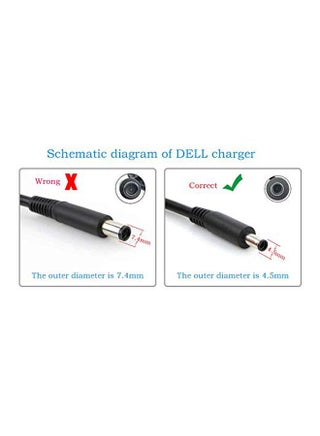 AC Power Adapter For Dell Inspiron Black - view 2